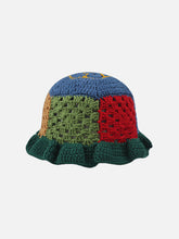 Handgemachte gehäkelte, offen gestrickte Fischermütze
